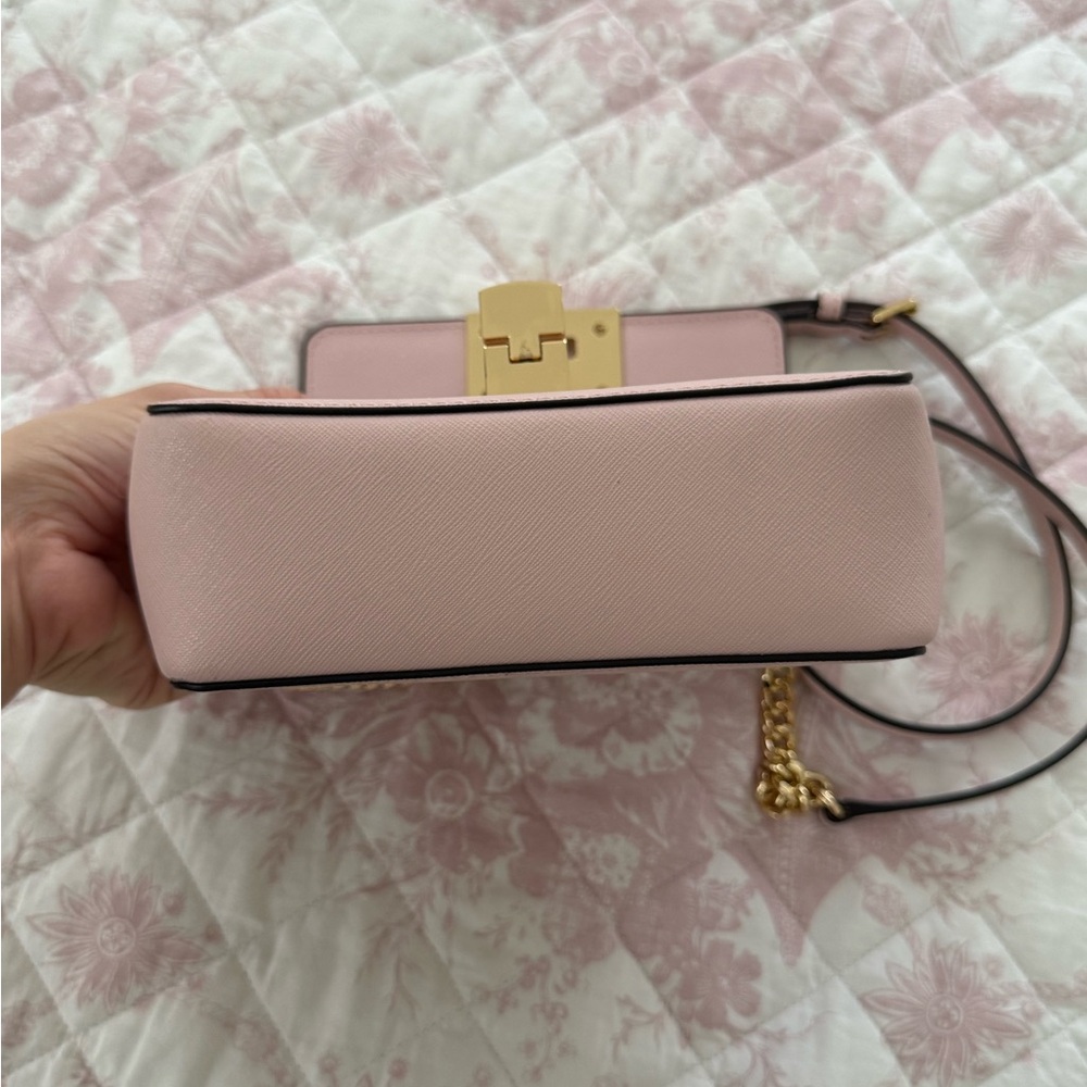 Michael Kors Pink Tina Small Leather Crossbody - Picture 6 of 6